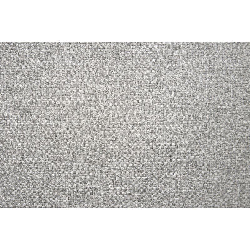 Rena 2pc Sofa and Loveseat Set, 2 Pillows, Light Gray Burlap Fabric - Benzara