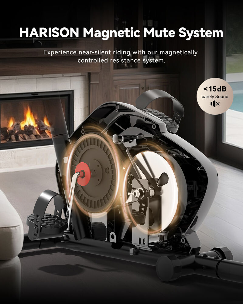 HARISON Recumbent Bike, 400LB Capacity Magnetic Exercise Bike with LCD Monitor & Tablet Holder (HR-B12) image number 1