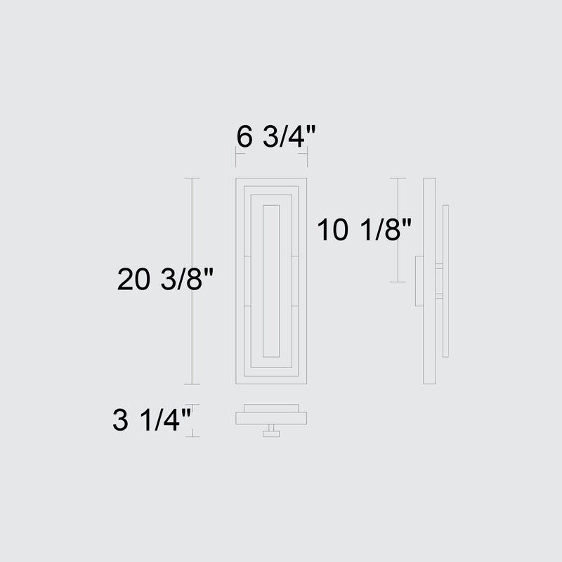 Panels 20 inch LED Wall Sconce image number 6
