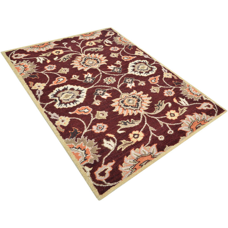 RUGSOTIC CARPETS HAND TUFTED WOOL ECO-FRIENDLY AREA RUGS  - Rectangle Shape, Size, Classic Oriental Traditional  Design, High Pile Thick Handmade Anti Skid Area Rugs (K00712) image number 2