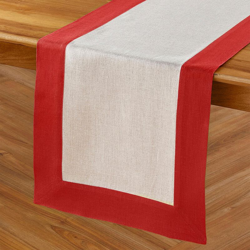 Christmas Linen Table Runner - Contempo, Solino Home