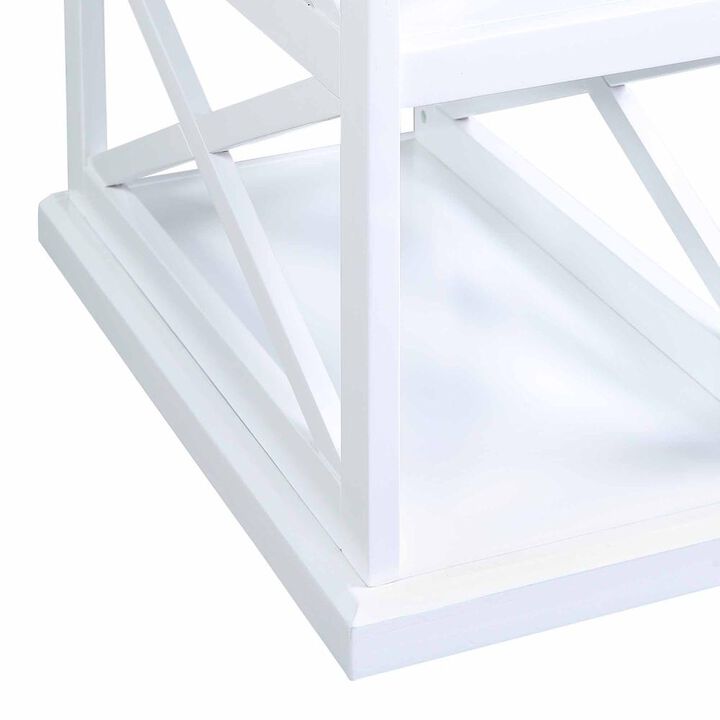 Convenience Concepts Coventry Chairside End Table with Shelves Multi