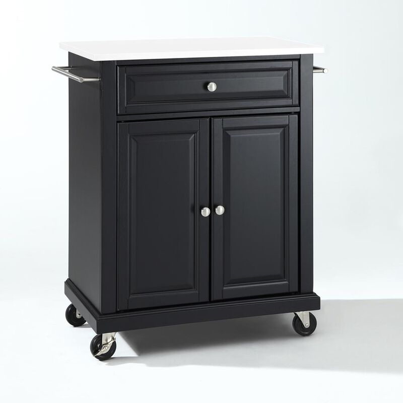 Crosley Furniture Compact Stone Top Kitchen Cart