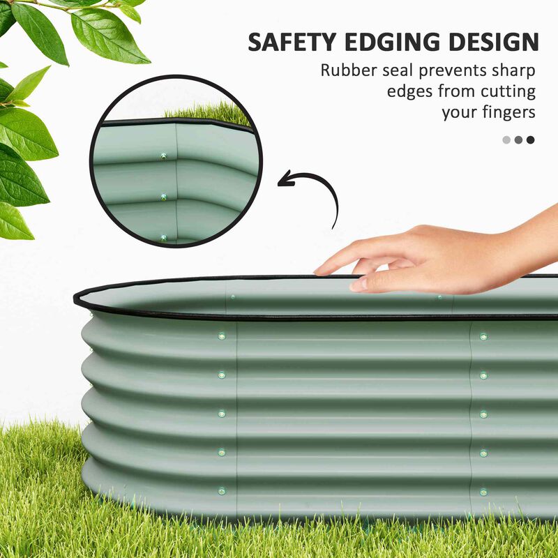 Hivvago Climbing Plant Raised Planter with Arch Trellis image number 6