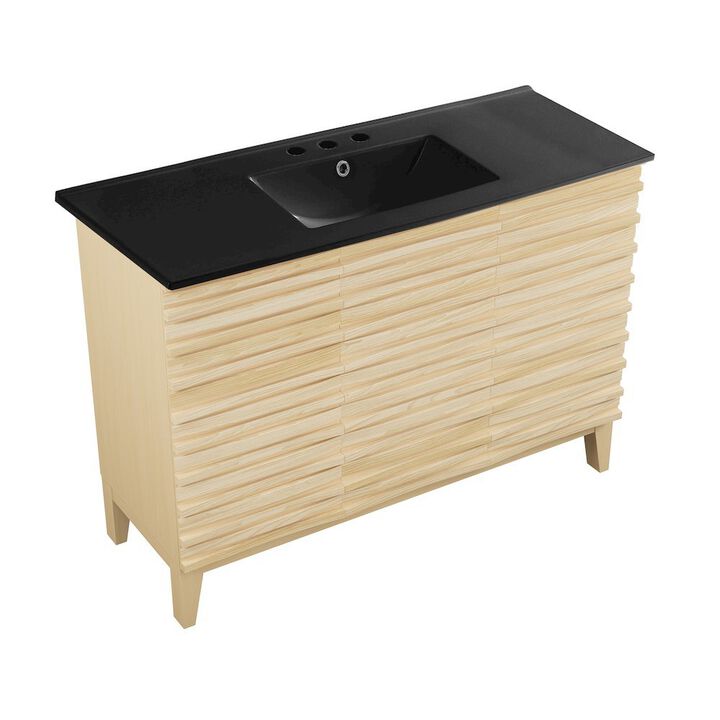 Cascade 48 in. Bathroom Vanity with 3-Hole Ceramic Sink Top