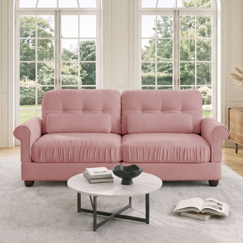 Septex Mid Century Modern Chenille Loveseat Sofa image number 1