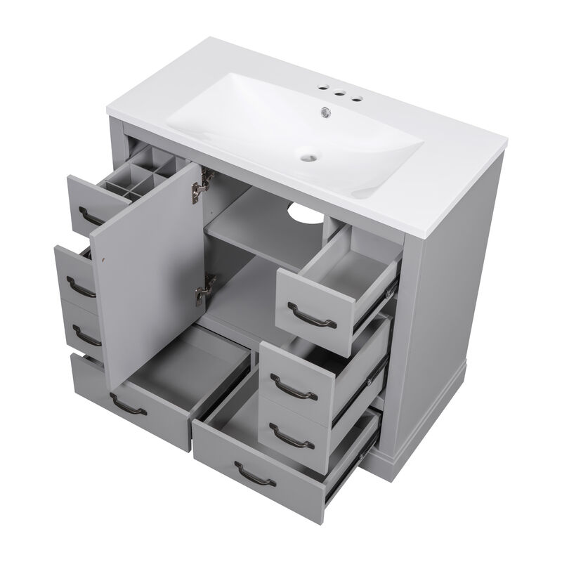 Merax 36" Bathroom Vanity with Sink Combo