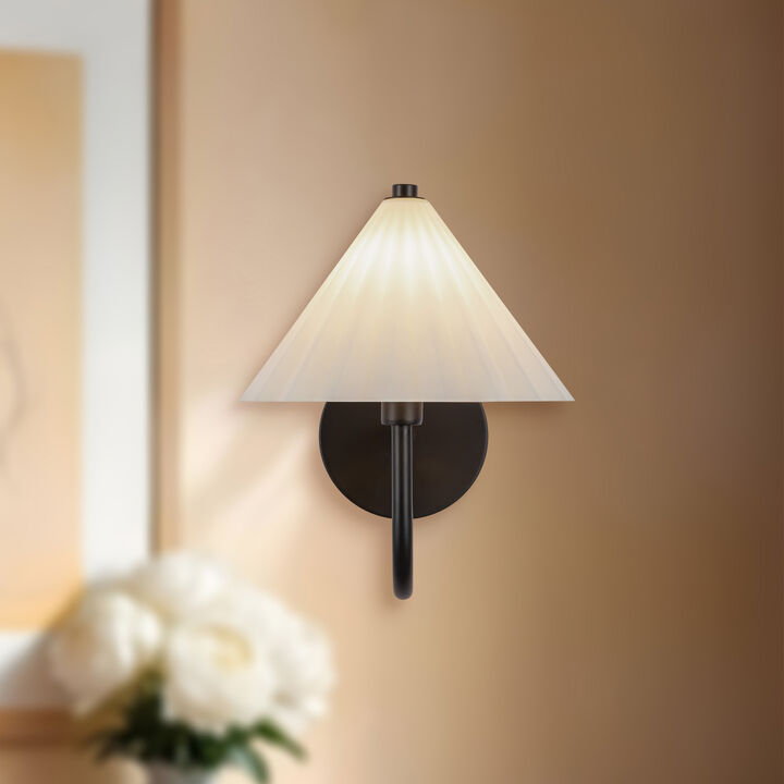Serena 8-in Socket Damp-Rated Wall/Vanity Light