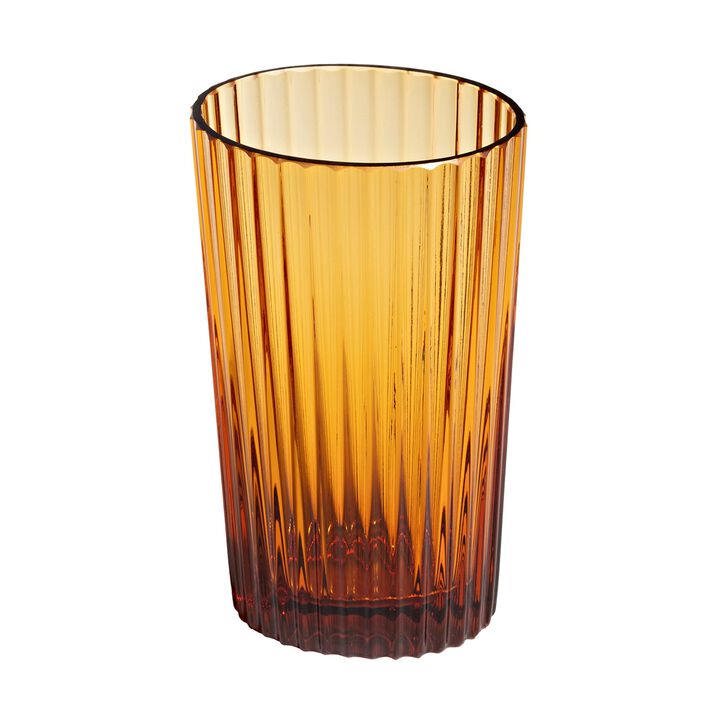 Water Glasses NASTRI GLASS Amber Set of 6, H 4.72"