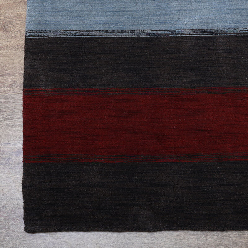 RUGSOTIC CARPETS HAND KNOTTED LOOM WOOL ECO-FRIENDLY AREA RUGS  - Rectangle, Contemporary Modern Design, High Pile Handmade Anti Skid Rugs for Living Room (L00098) image number 4