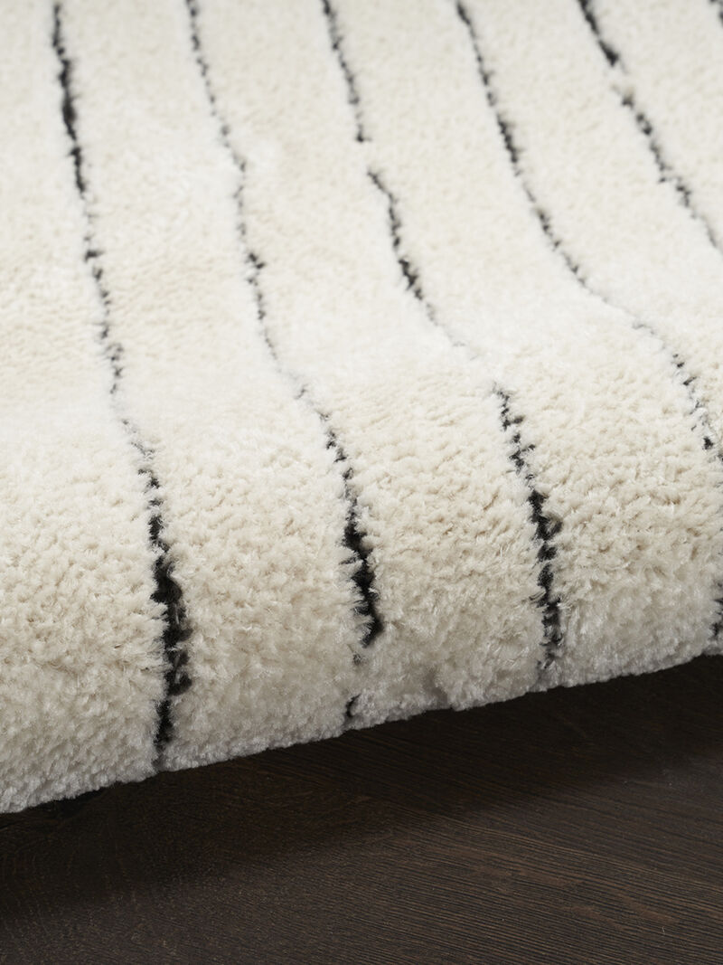 Modern Comfort MNC01 Ivory/Black 2'2" x 6' Rug image number 4