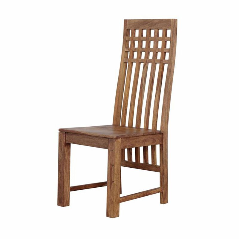 World Interiors Acres Dining Chair with Tall Back in Brownstone image number 0