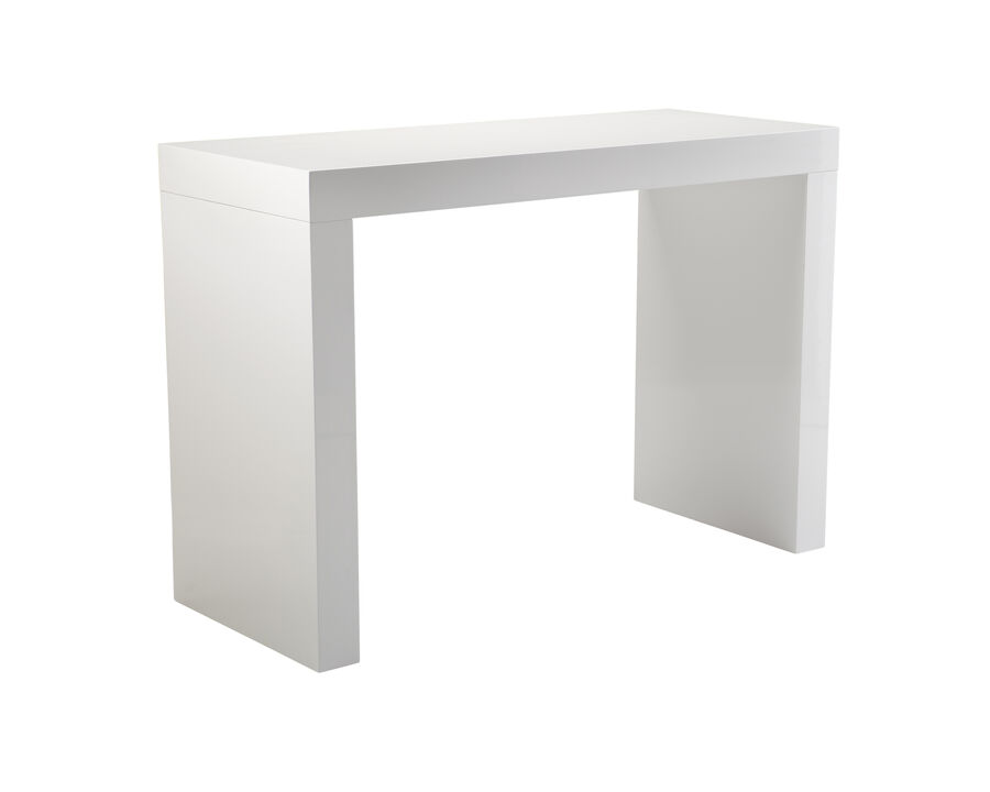 Northgate High Gloss White Bar Table