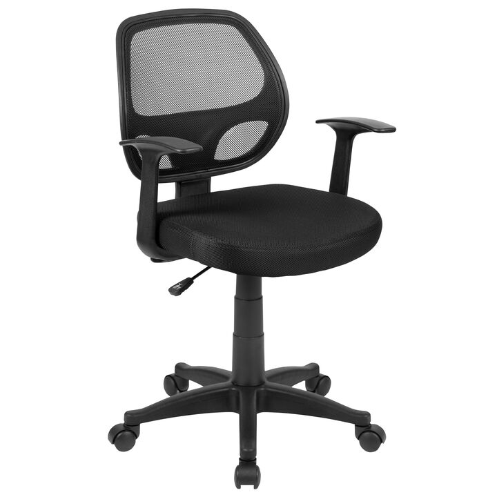 Mallard Mid-Back Mesh Swivel Ergonomic Task Office Chair with T-Arms - Desk Chair