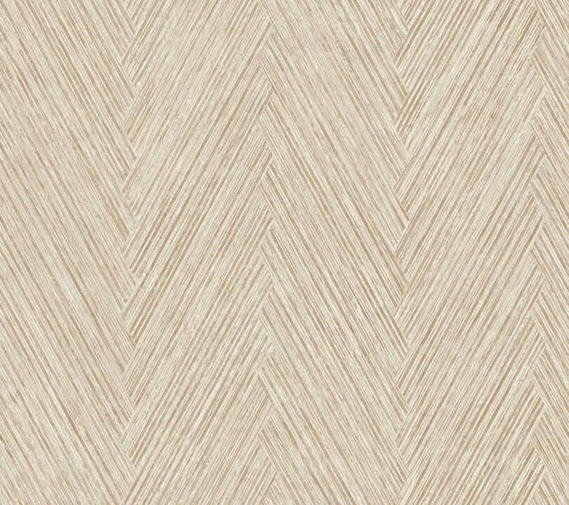 Thatched Chevron Terracotta Wallpaper