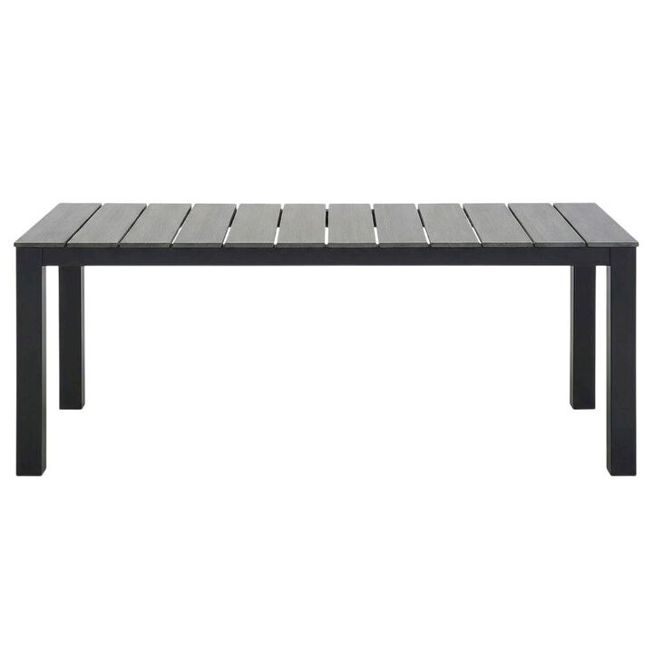 Elegant 80-Inch Outdoor Patio Dining Table With Sturdy Construction