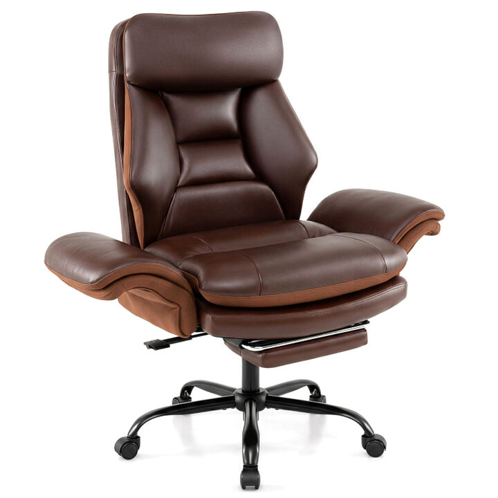 Ergonomic Faux Leather Office Chair for Big and Tall Users Home Office