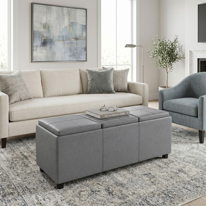 Simpli Home Avalon Storage Ottoman