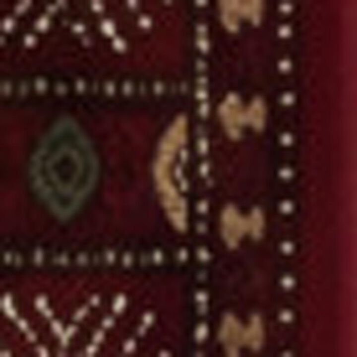 HomeRoots Floral Medallion Runner Rug