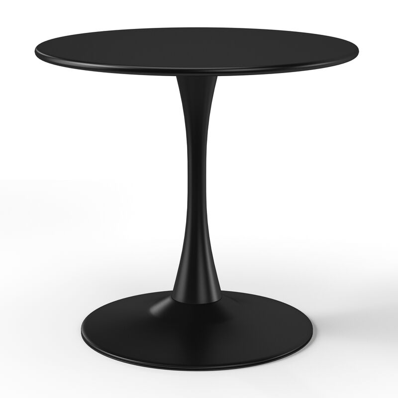 WestinTrends 31.5" Round Outdoor Indoor Metal Cocktail Dining Table image number 2