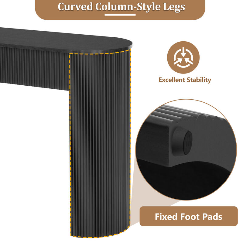 Merax Modern Console Table with Storage for Entryway