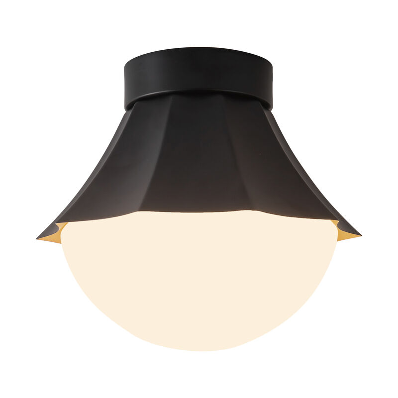 Shelton 12 in Semi Flush Mount with Glass image number 1