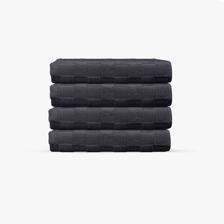 Waffle Terry 4 pcs Turkish Wash Towels Set