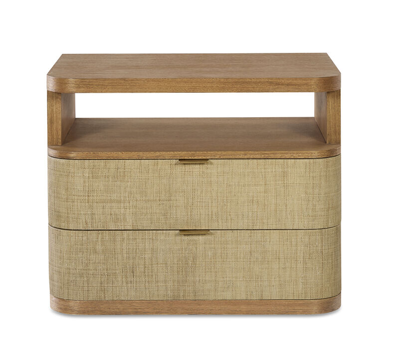 Cruz 2 Drawer Large Nightstand
