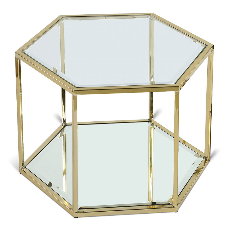 Meridian Furniture Sei Brushed Gold Coffee Table image number 0