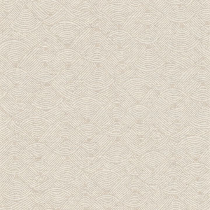 Fusion Geo Swirl Motif Beige Wallpaper FS72003