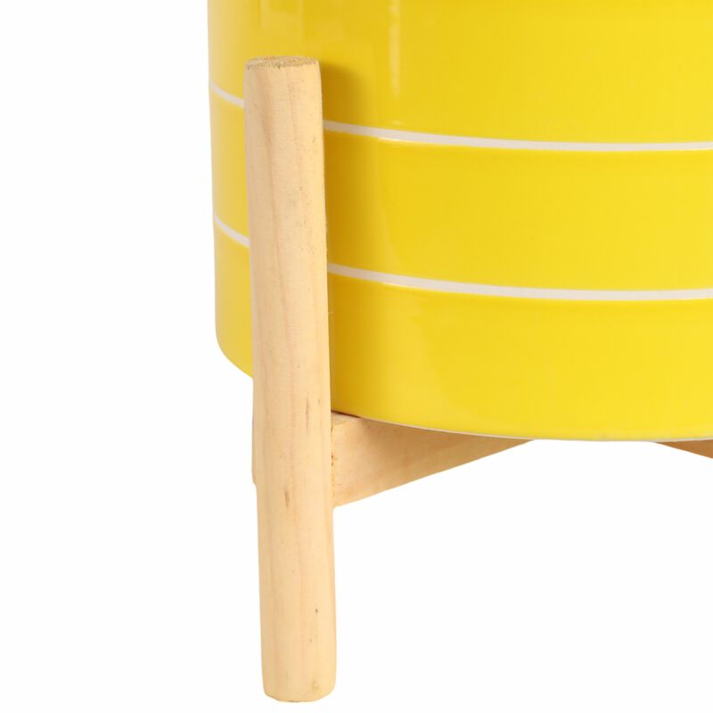 8" Striped Planter image number 4