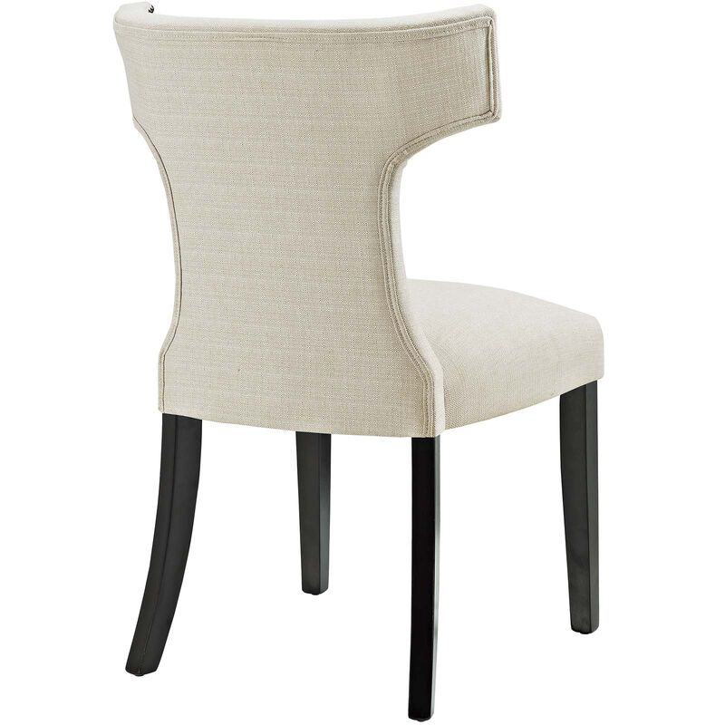 Curve Dining Side Chair Fabric Set of 2 image number 3