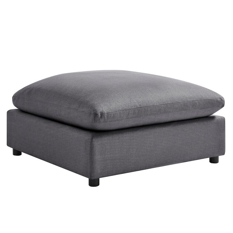 Comfort Pointe Casella Charcoal Fabric Ottoman
