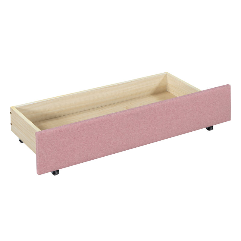 Whisen Classic Design Full Size Upholstered Daybed with 2 Storage Drawers image number 6