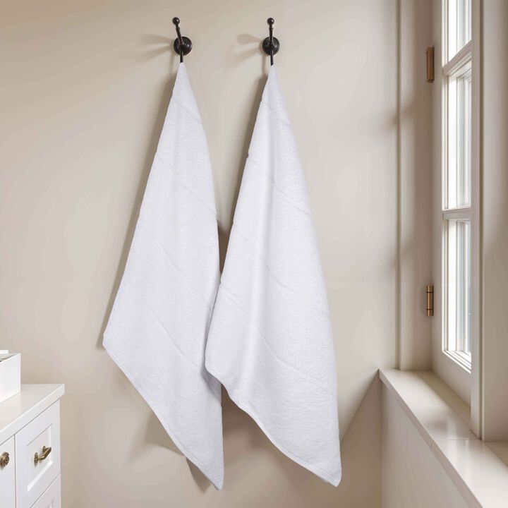 Set of 2 Smart Twist Viscose Cotton Blend Bath Sheet Towels