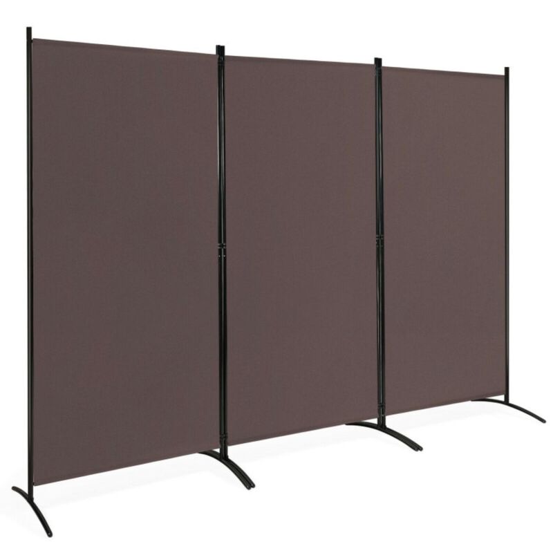 Hivvago 3-Panel Room Divider Folding Privacy Partition Screen for Office Room