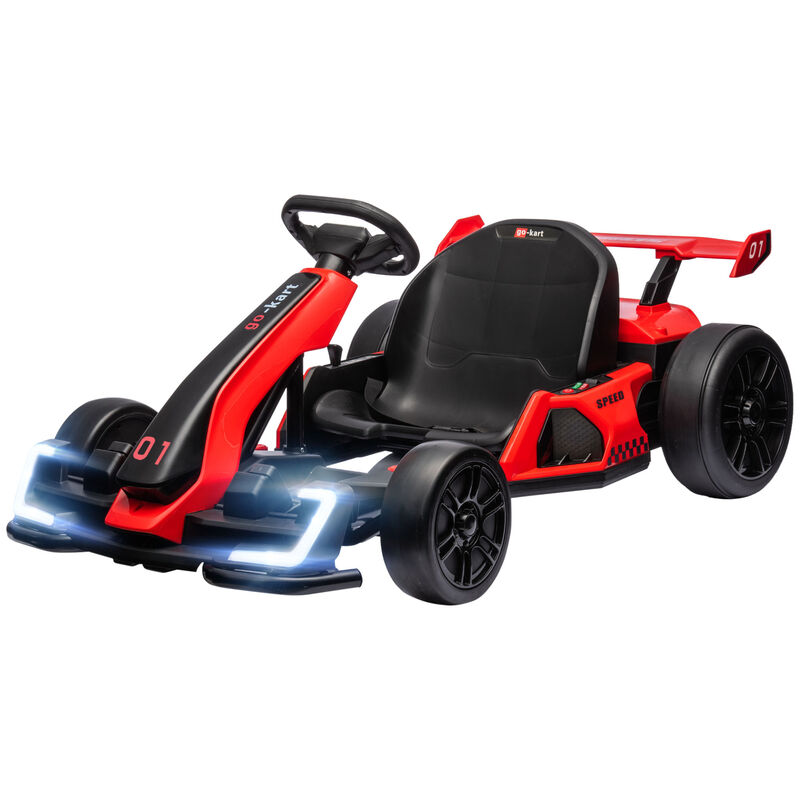 BreeBe 24V 7.5 MPH Electric Go Kart with Adjustable Seat, Slow Start image number 0