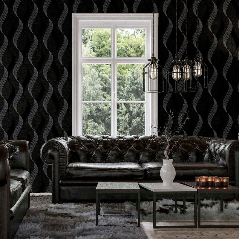 Wilhelmina Black Ribbon Wallpaper image number 3