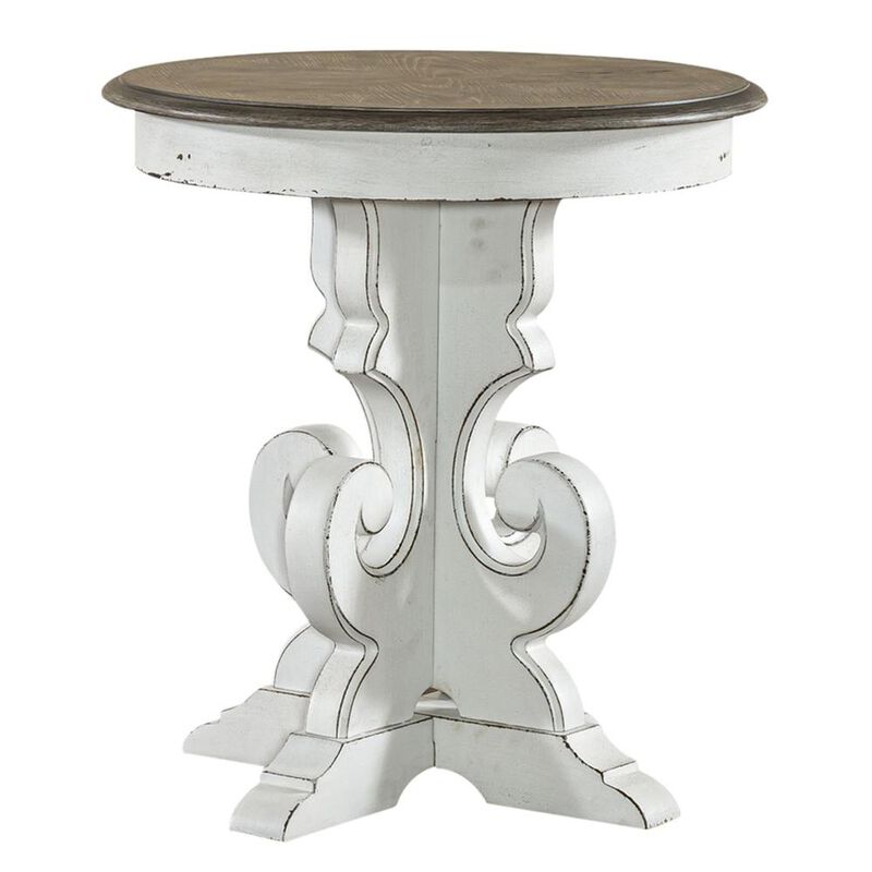 Liberty Furniture Magnolia Manor Round End Table in Antique image number 0