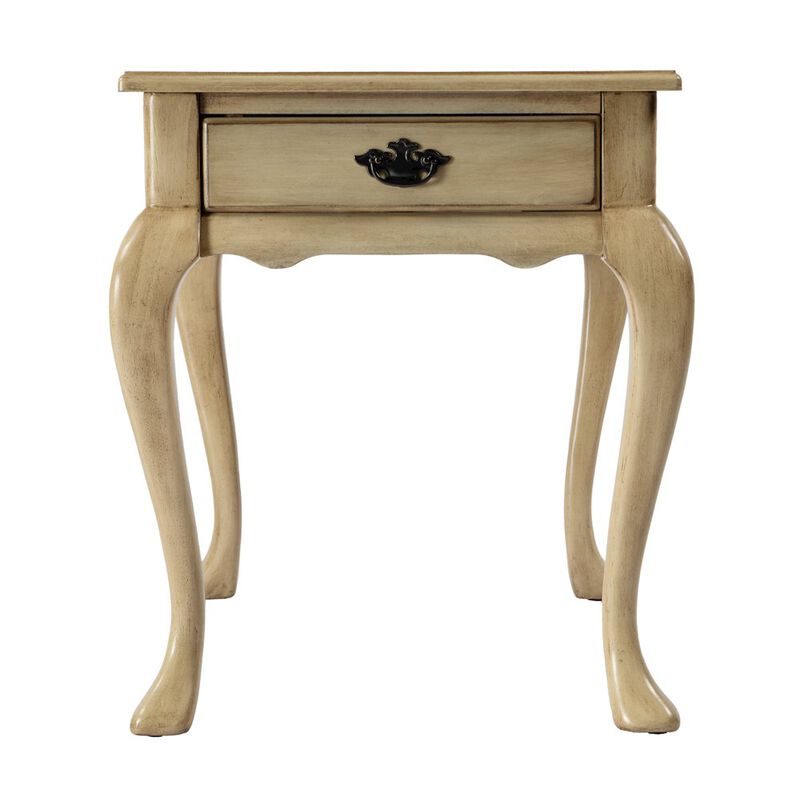 Butler Specialty Grace 1-Drawer End Table, Beige