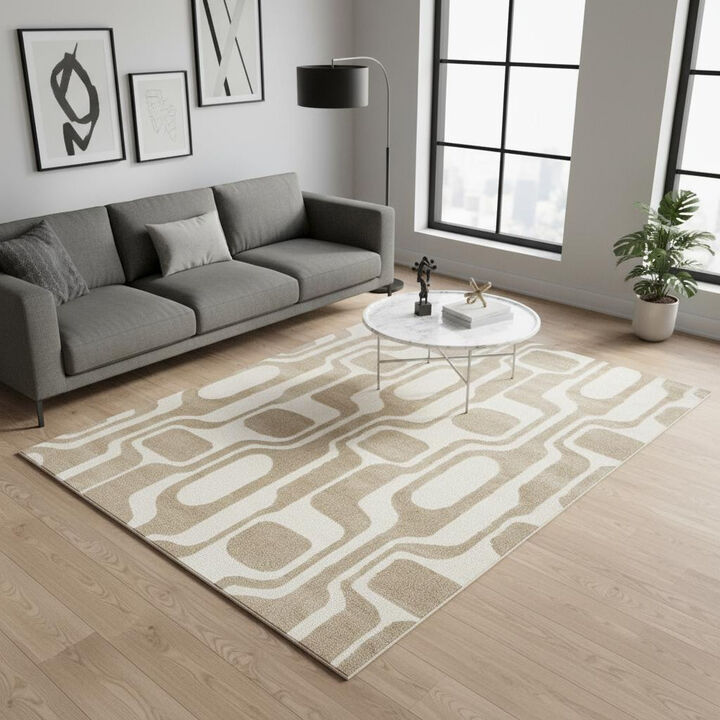 HomeRoots Geometric Area Rug