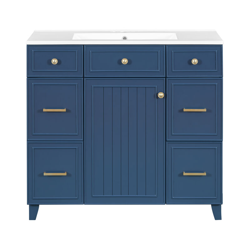 Merax Bathroom Vanity with Ceramic Sink