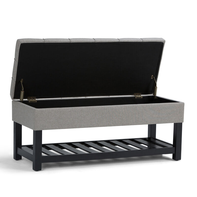 Simpli Home Saxon Storage Ottoman Bench image number 4