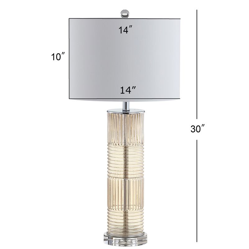 Genevieve Glass/Crystal LED Table Lamp