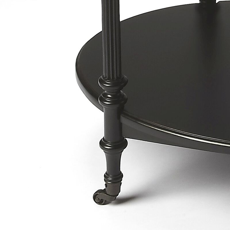 Butler Specialty Kathleen 2 Tier Bar Cart, Black image number 3