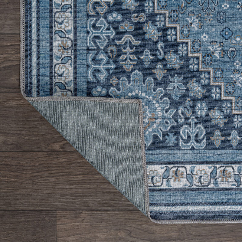 Dalyan Geometric Medallions Machine-Washable Area Rug