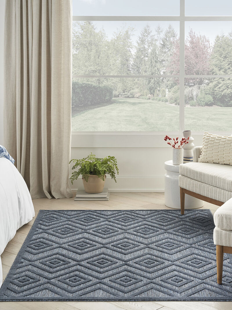 Versatile NRV01 Navy/Blue 4' x 6' Rug