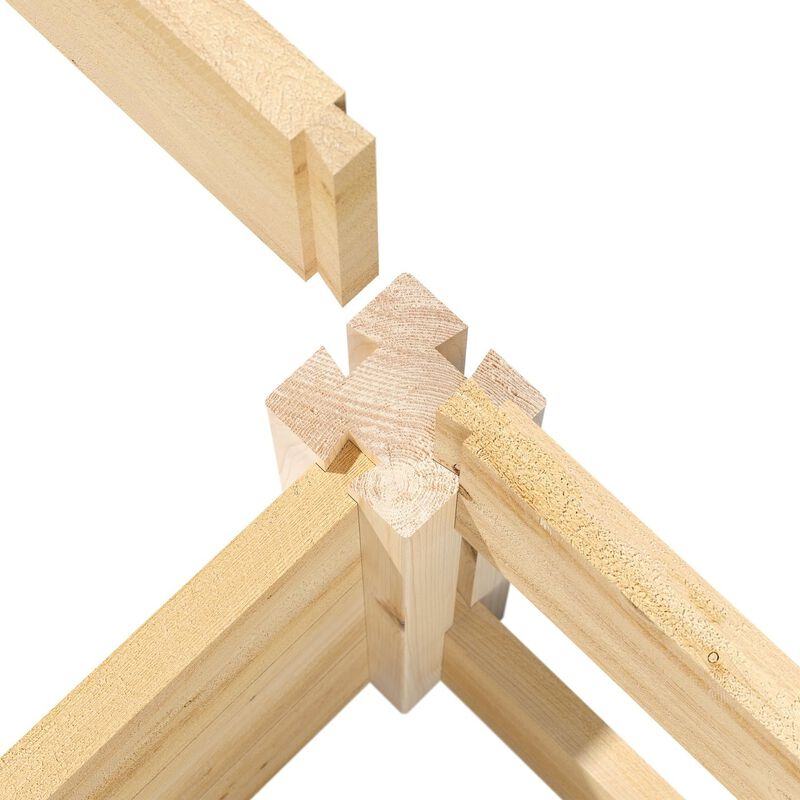 QuikFurn Cedar 4 ft x 4 ft x 10.5 in Raised Garden Bed