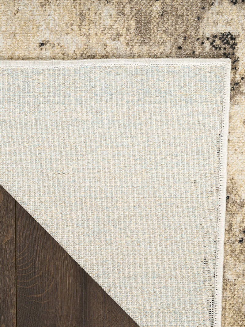 Washable Decor WSD09 Mocha 6'7" x 9' Rug