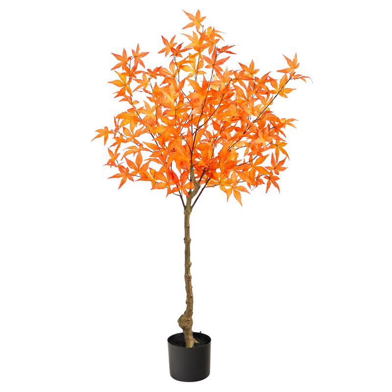Hivvago 4 Feet Autumn Maple Artificial Tree